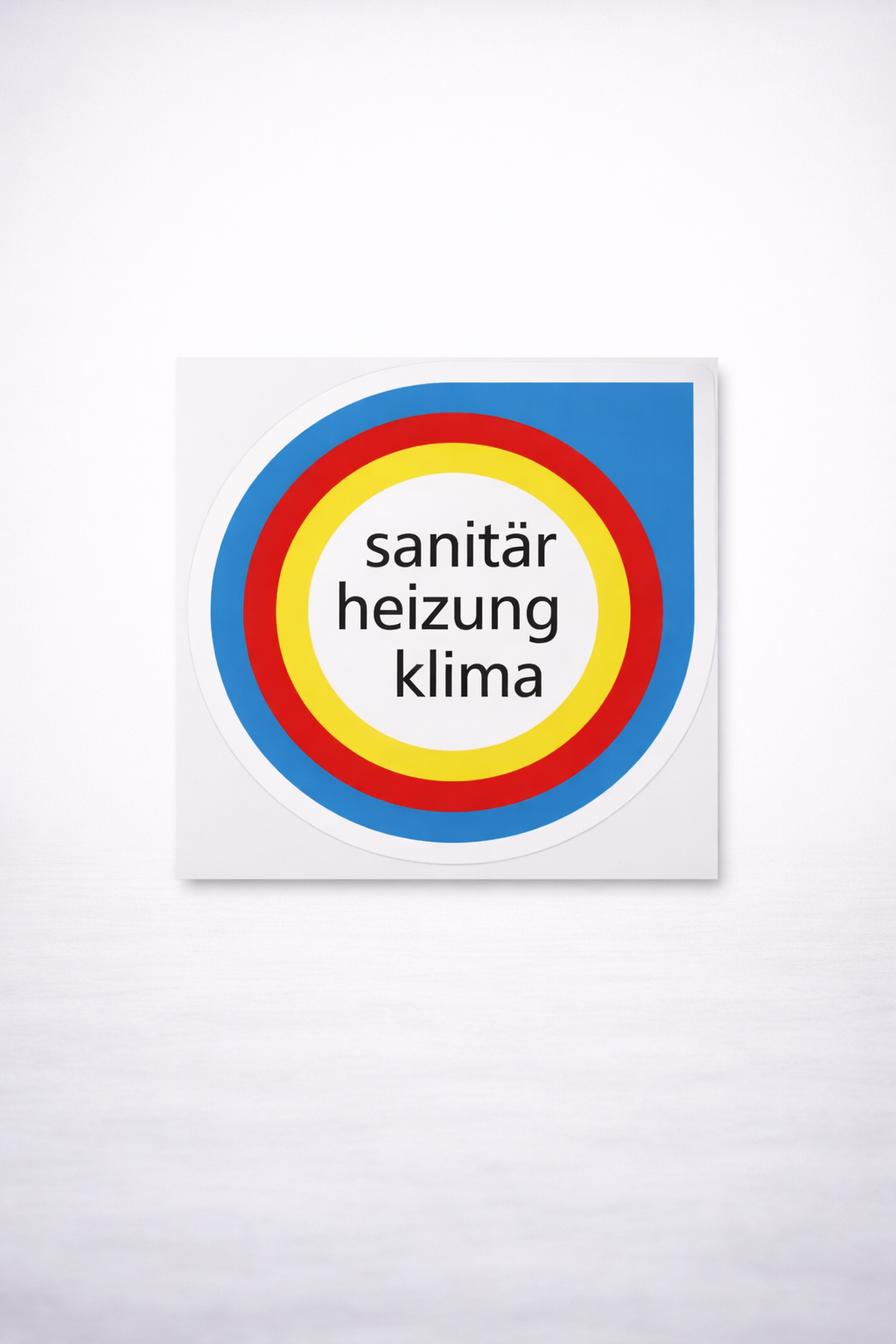 Eckring-Aufkleber Ø 28 cm Sanitär Heizung Klima