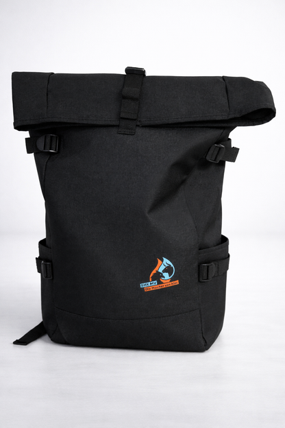 Rolltop Rucksack - Logo gedruckt