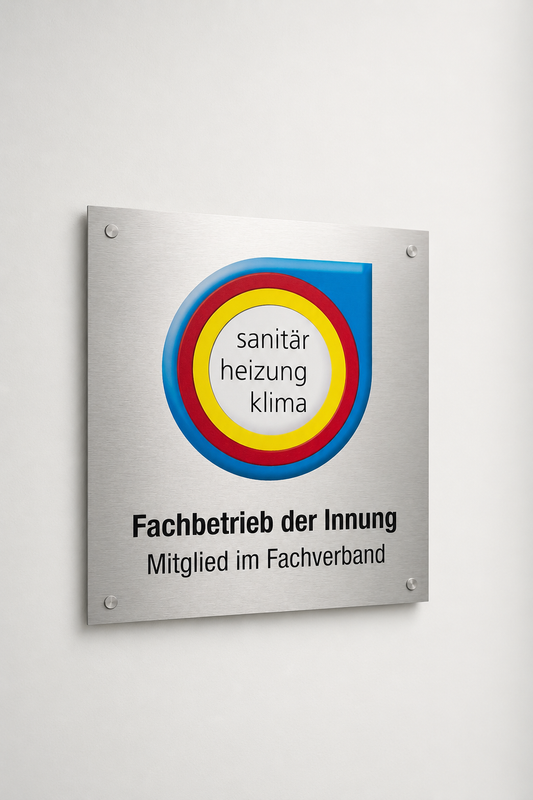 Innungsschild Alu