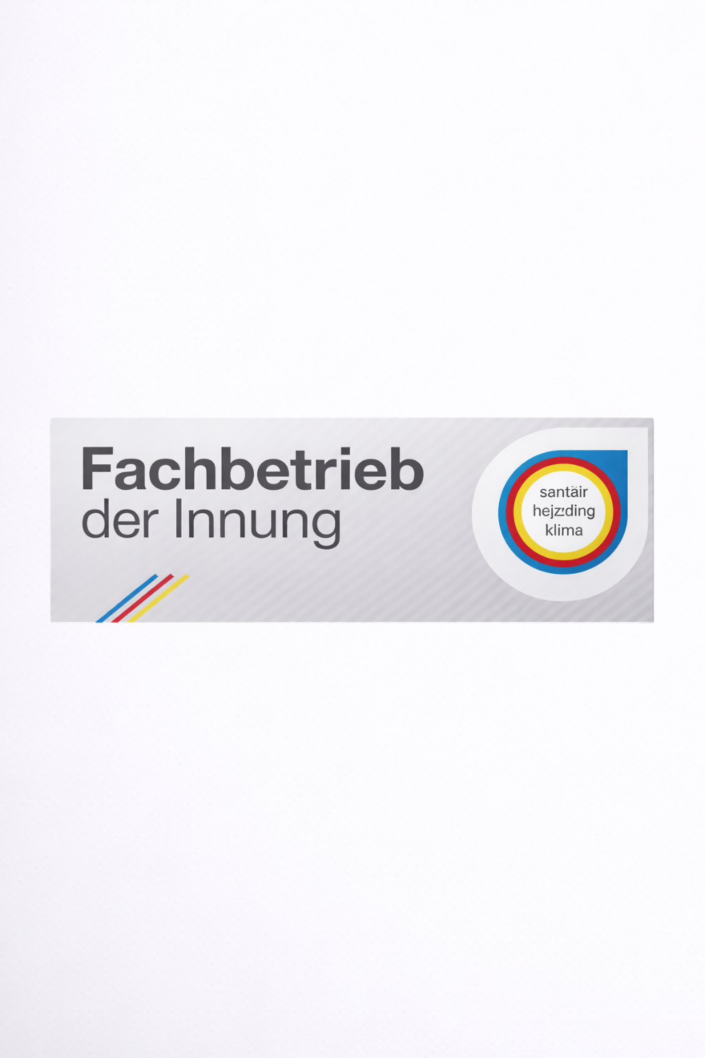 Aufkleber "Innungsfachbetrieb" klein